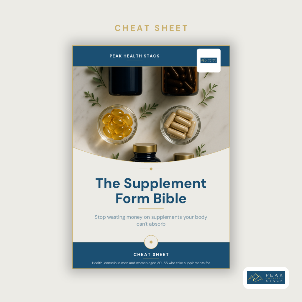 The Supplement Form Bible — Bioavailability Cheat Sheet