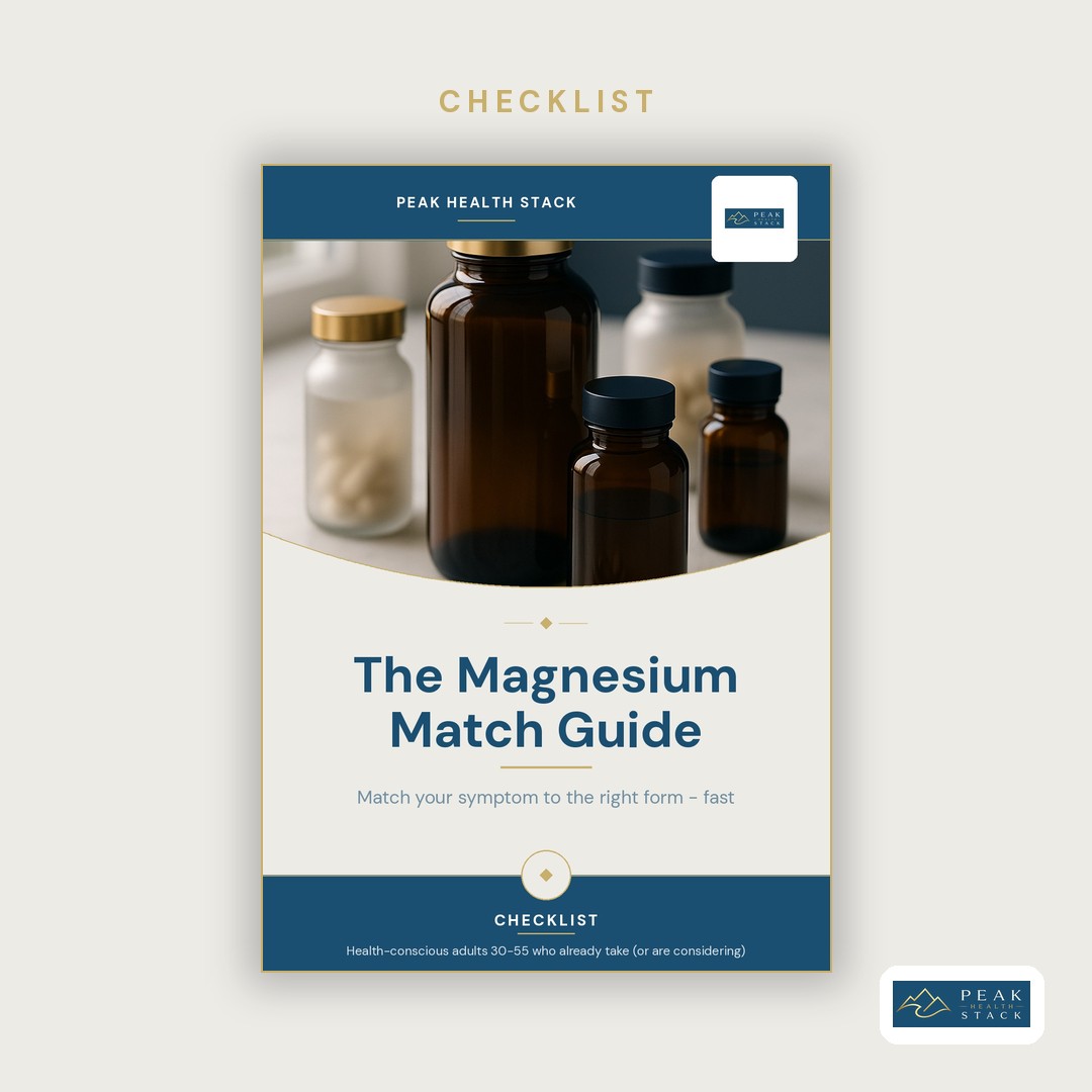 The Magnesium Form Guide: Match Symptom-to-Form Checklist