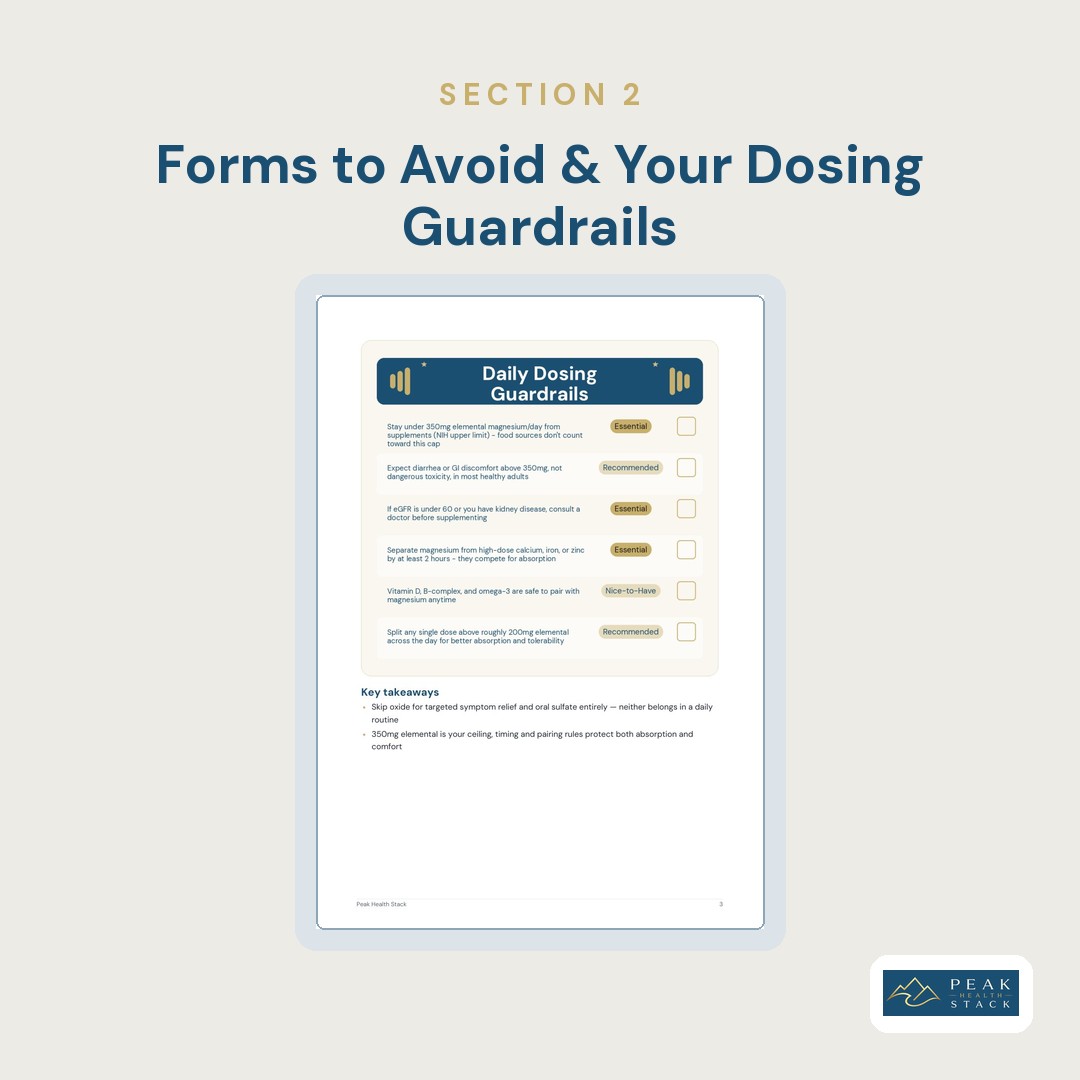 The Magnesium Form Guide: Match Symptom-to-Form Checklist - Image 7