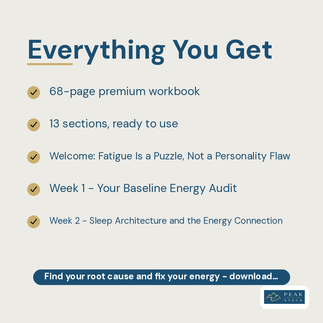 The Energy Diagnosis Workbook — A 4-Week Root-Cause System for Chronic Fatigue - Image 5