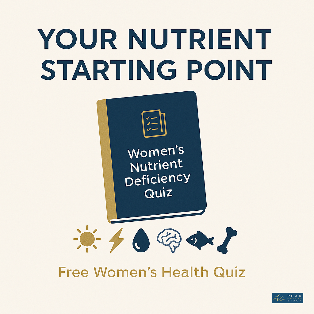 Women's Nutrient Deficiency Quiz — Find Your Personal Supplement Starting Point